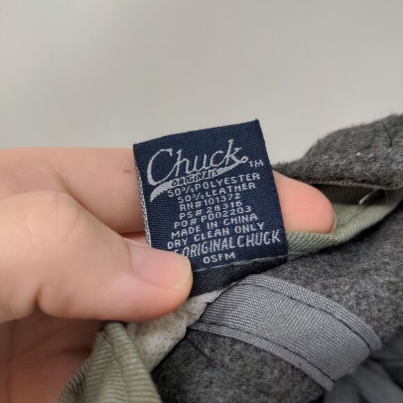 Chuck Originals Snapback Hat Gray OSFM Adjustable Colorblock Blank - Picture 8 of 8